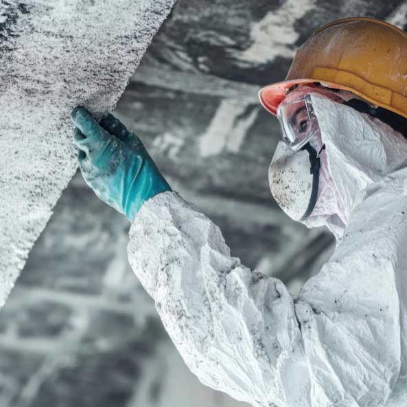 expert asbestos inspector check for asbestos in building